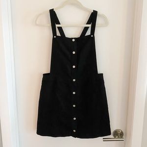H&M Suede Skirt Overalls - Size 10 NWT